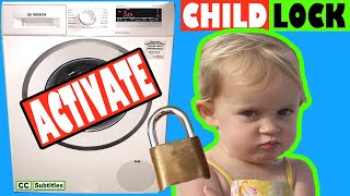 How to activate Child Lock on Bosch Washing Machine