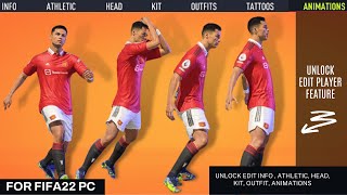 Unlock Edit Player MOD for FIFA22 PC + Tutorial - TU17