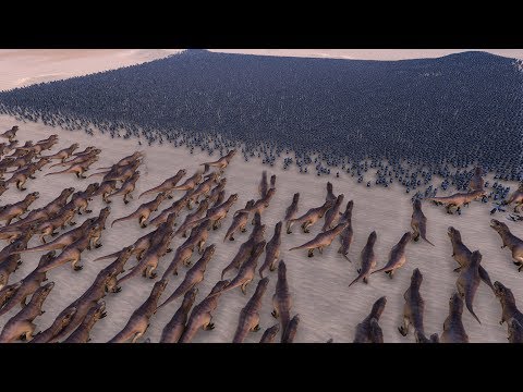 1.000 T-REX vs 50.000 SPEARMEN - Ultimate Epic Battle Simulator