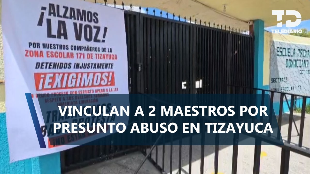 Se declaran docentes de Tizayuca en labores bajo protesta tras vinculación a proceso de dos maestros