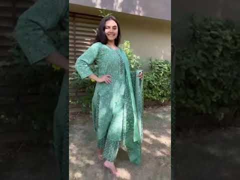 Cotton Kurti Pant Dupatta Set