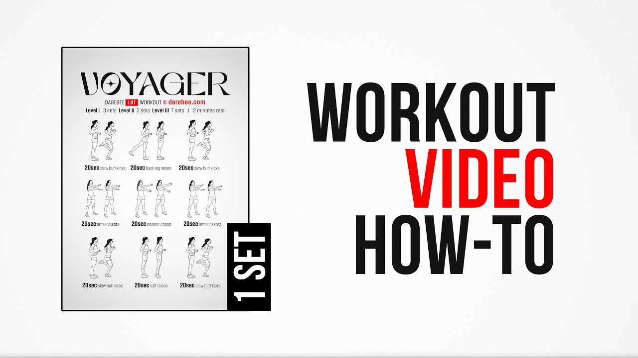 Voyager Workout [ How-To ] [ One Set ] by #DAREBEE
