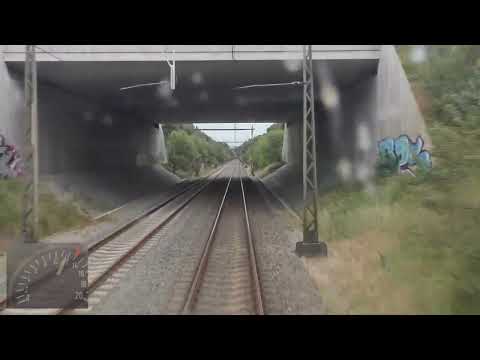 Meerijden met de machinist van Amersfoort naar Enschede. (met snelheidsmeter)