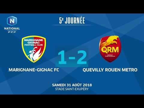 J5 : Marignane-Gignac FC - Quevilly-Rouen Métropole (1-2), le résumé I National FFF 2018-2019