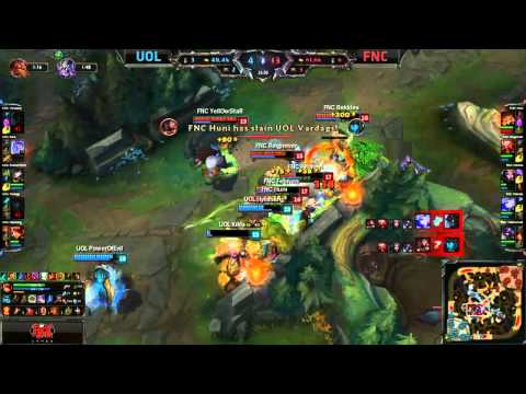 [UoL vs Fnatic]  Huni insane gnar ult