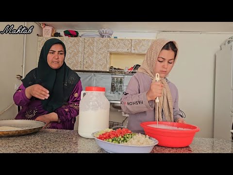 Building a wall. Mahtab's cooperation in preparing iftar. And Elham's joy at seeing her son
