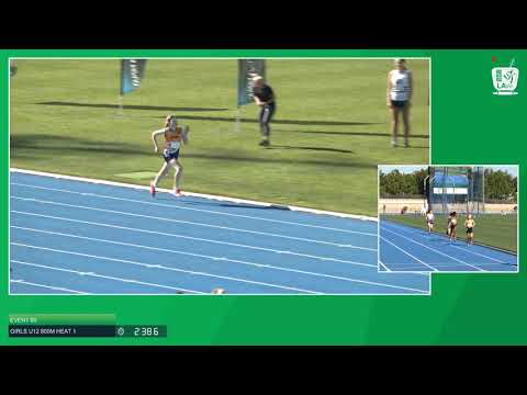 U12 Girls 800m Heat 1: 2021 State Combined Events Championships // LAVicTV