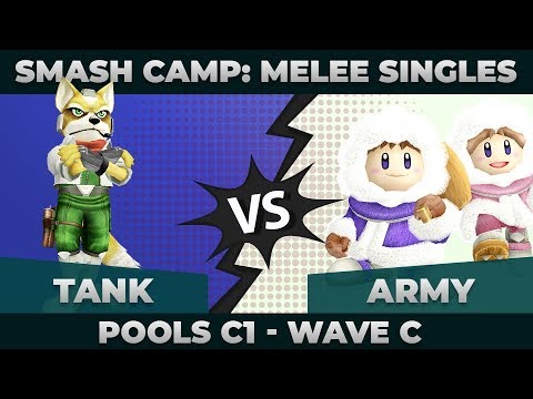 Tank vs ARMY - Winners' Semifinals: Melee Singles Pools - Smash Camp 2019 | Fox vs Ice Climbers
