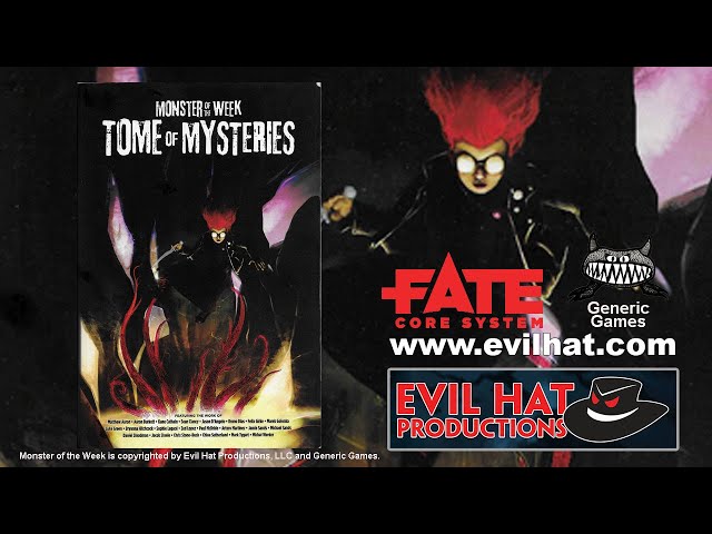 Vídeo relacionado con Evil Hat Productions, LLC Monster of The Week: edición de tapa dura - Libro de rol para 3-5 personas, misterios sobrenaturales, añade 2 nuevos libros de jugadas, comienza a cazar, juego de rol de