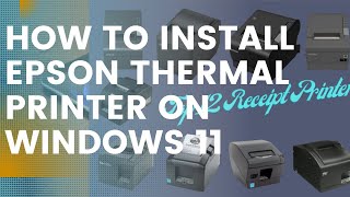 EPSON TM T82 Printer driver install Kare | How to install EPSON thermal printer on windows 11