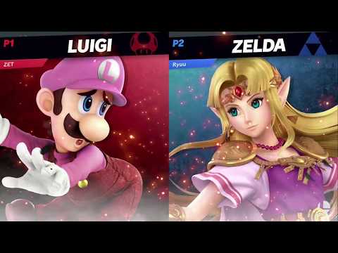BASH#4 SSBU - Zetroms (Luigi, Little Mac) VS Ryuu (Zelda) Winners 1/4