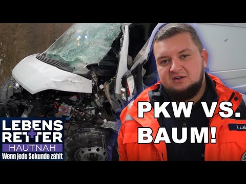 Schwerer Unfall: PKW mit 60 km/h gegen Baum! Sanitäter im Einsatz | Lebensretter hautnah | SAT.1