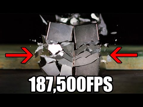 Ridiculous Magnets Colliding at 187,000FPS – The Slow Mo Guys