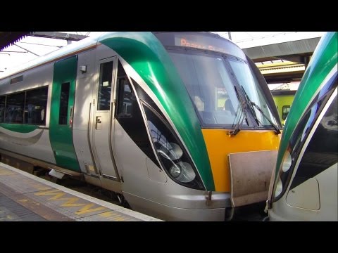 22000 Class DMU 22355 departing Connolly station