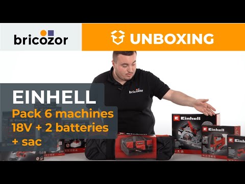 Pack 6 machines 18V + batteries + sac de transport EINHELL
