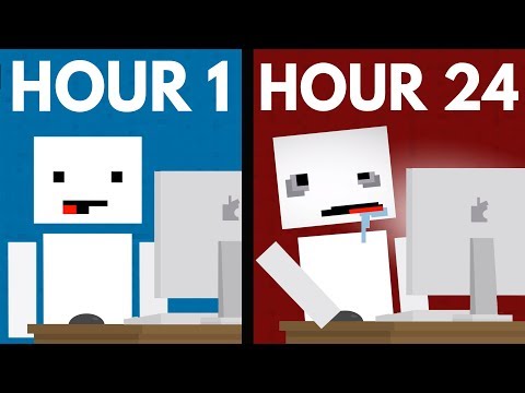 24時間スクリーンを見つめるとどうなるのか？TheOdd1sOut (What Happens When You Stare At A Screen For 24 Hours? ft. TheOdd1sOut)