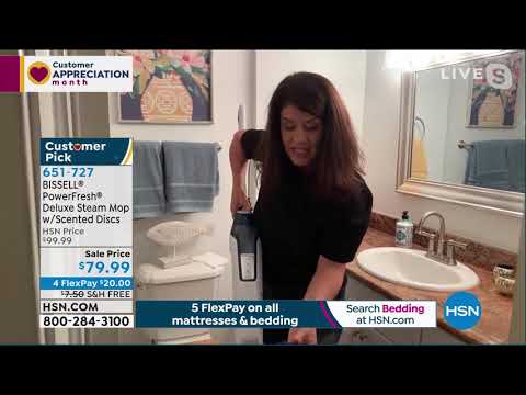 BISSELL PowerFresh Deluxe Steam Mop with Scented Discs