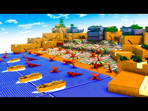 NEW Green Army Men D-Day Beach Defense In Attack On Toys!