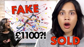I FAKED AN ART GALLERY IN LONDON AND SOLD MY PAINTINGS *it worked!!* | clickfortaz