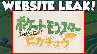 POKEMON LET'S GO WEBSITE REGISTERED! POKEMON SWITCH IS HAPPENING