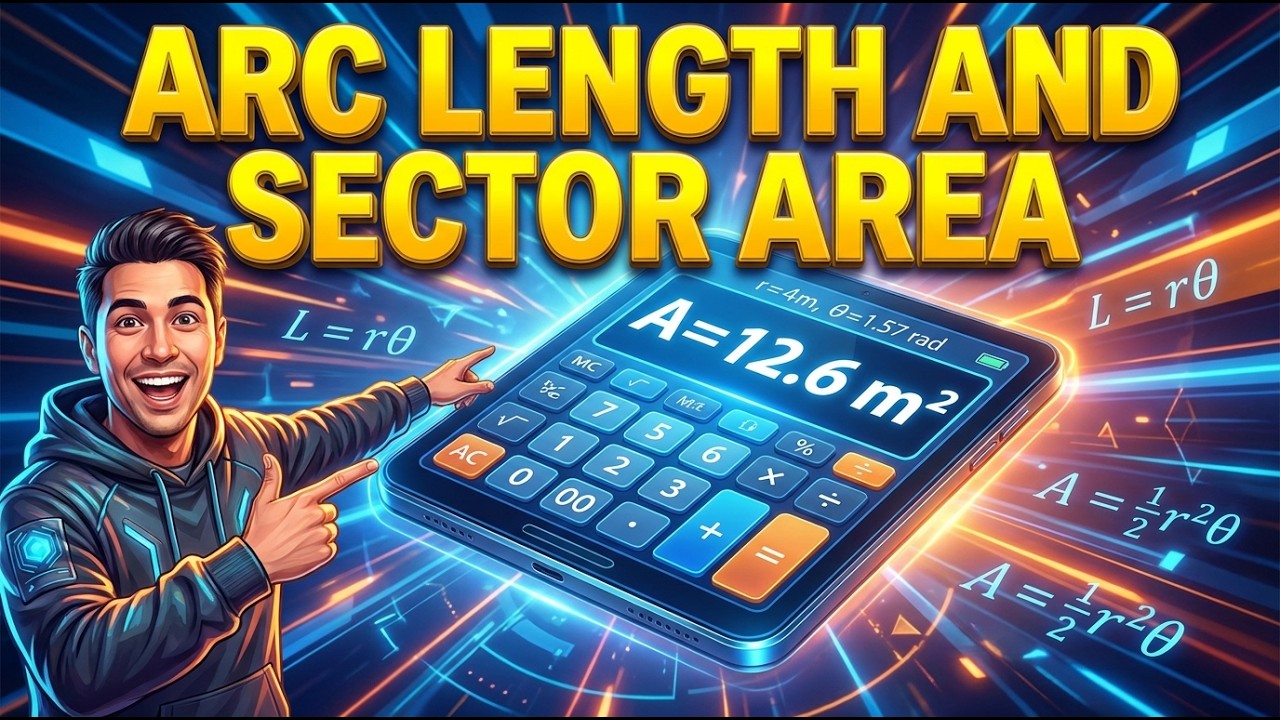 Arc Length and Sector Area Calculator