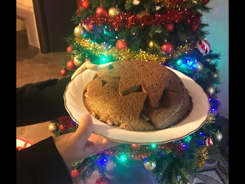 Zuccotto di pandoro con mascarpone, panna e nutella/ Pandoro zuccotto with mascarpone, cream nutella