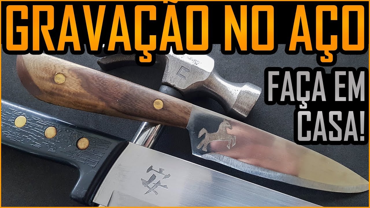 Gravação de nome ou Logo no Aço! Faça em casa!