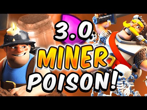 UNDEFEATED! BEST MINER POISON DECK in CLASH ROYALE!