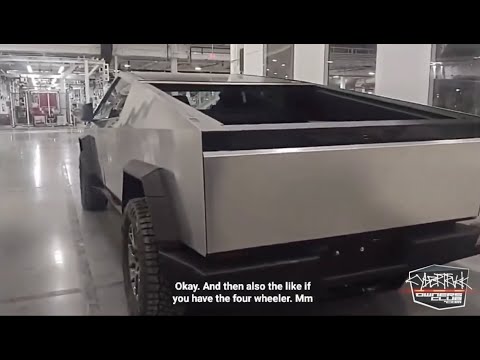 Someone Leaked Footage Of A Tesla Cybertruck Prototype And It Looks Like A Stainless Steel Refrigerator