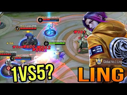 LING MONTAGE INSANE HAND SPEED COMBO & FREESTYLE KILL BY TOP 1 GLOBAL Hoshino Aqua.  - MOBILE LEGEND
