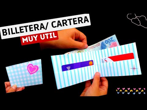CARTERA | BILLETERA (COMO HACER UN ORIGAMI PASO A PASO) FACIL #PAPIROFLEXIA