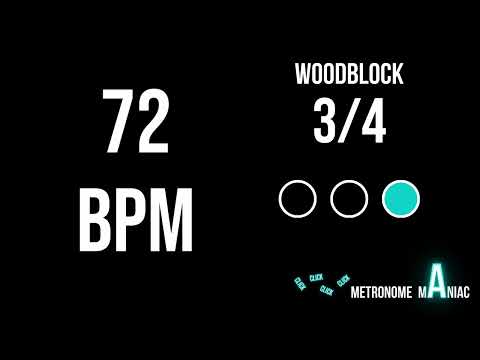 3/4 Metronome 72 BPM