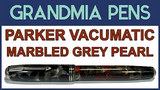 PARKER VACUMATIC JUNIOR MARBLED GREY PEARL