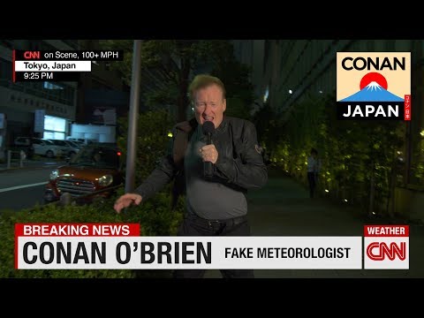 偽気象学者コナン・オブライエンが日本から報告 (Fake Meteorologist Conan O'Brien Reports From Japan)