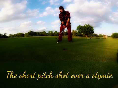 Golf's short pitch over a stymie.