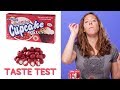 Red Velvet Cupcake Dough Bites Taste Test