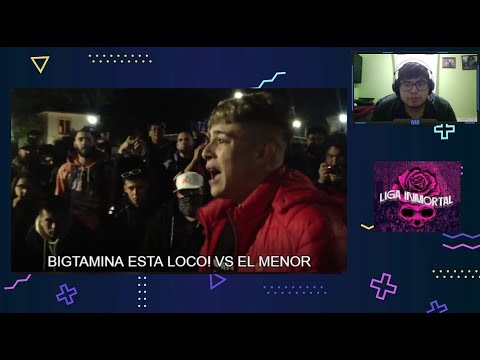 BIGTAMINA EN MODO DIOS! vs EL MENOR - LIGA INMORTAL - reacción