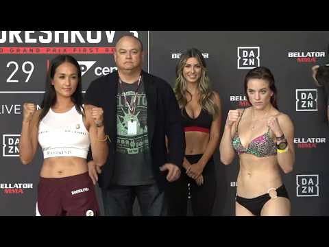 Keri Melendez vs. Dakota Zimmerman - Weigh-in Face-Off - (Bellator 206) - /r/WMMA