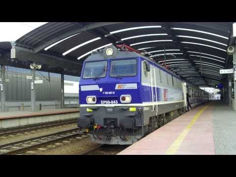 Odjazd EP09-043 z EIC 14003 ''SOBIESKI'' relacji: Warszawa Wsch-Wien West.