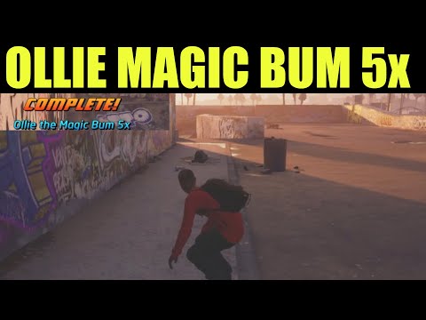 How to "Ollie the magic bum 5x" Venice beach - Tony Hawk Pro Skater ALL Bum Locations Guide