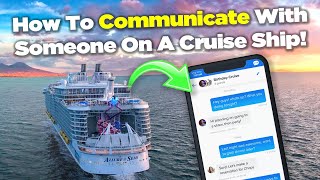 How to communicate on a cruise ship