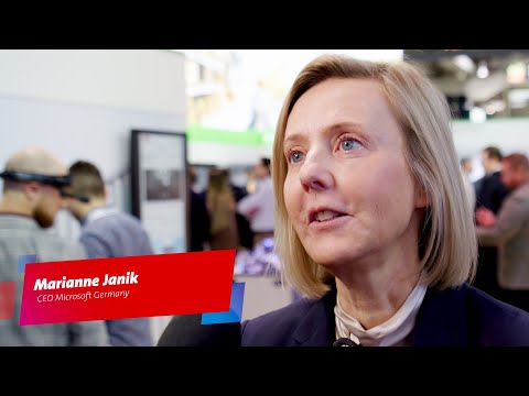 Marianne Janik, CEO Microsoft Germany at HANNOVER MESSE 2023