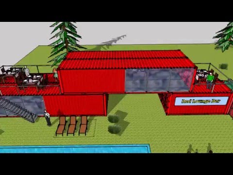 Bar Piscina Container Shelter Box Produzione Vendita Noleggio