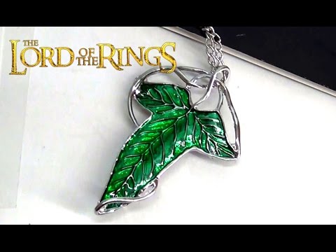 Lord of the Rings Elven Leaf Brooch Necklace