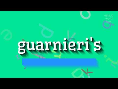 How to say "guarnieri's"! (High Quality Voices)