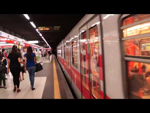 ATM Milan Metro Line 1 train at Cadorna FN