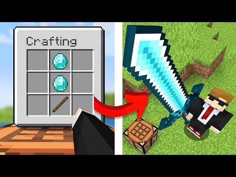 Minecraft, But Every Craft is Upgraded