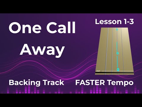 ONE CALL AWAY 📞Charlie Puth —Lesson 1–3 |Backing Track Violin Tutorial & Animated Violin TAB |FASTER