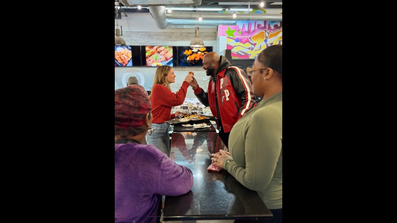 When Mike lets Lesa taste some of that good old seasoned food!