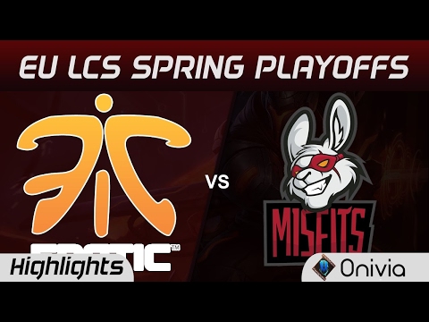 FNC vs MSF Highlights Game 2 LCS Spring Playoffs 2017 Fnatic vs Misfits